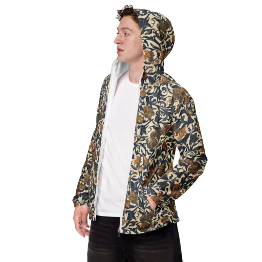 Ochre Rhapsody on a Men's Windbreaker