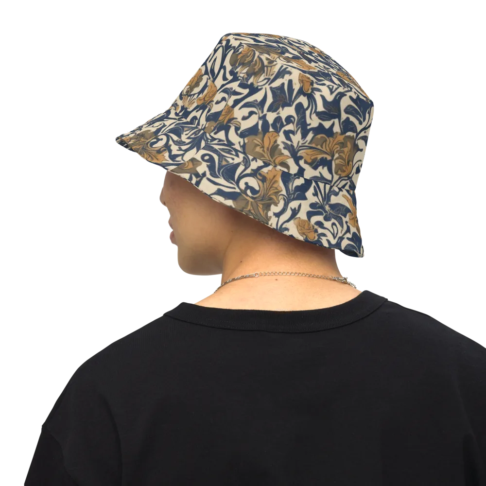 Ochre Rhapsody on Reversible Bucket Hat — Back Inside