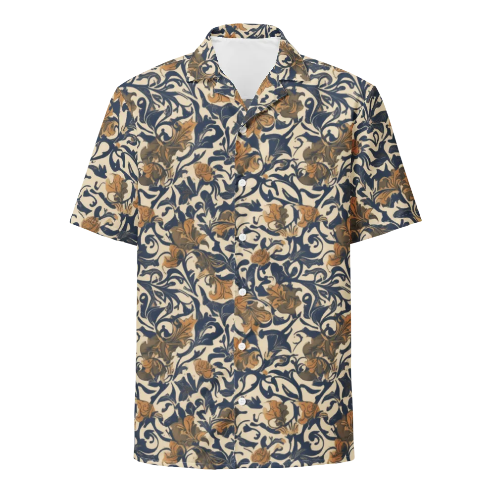 Ochre Rhapsody on Button Shirt — Front