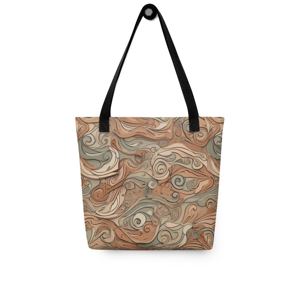 Copper Paisley Drift on Tote Bag — Front