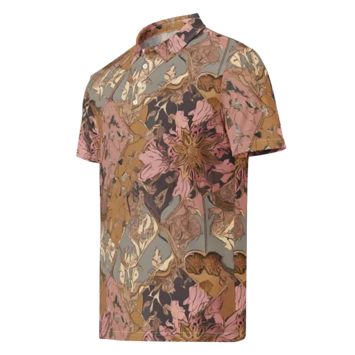 Blush Briar on a Men's Slim Fit Polo Shirt