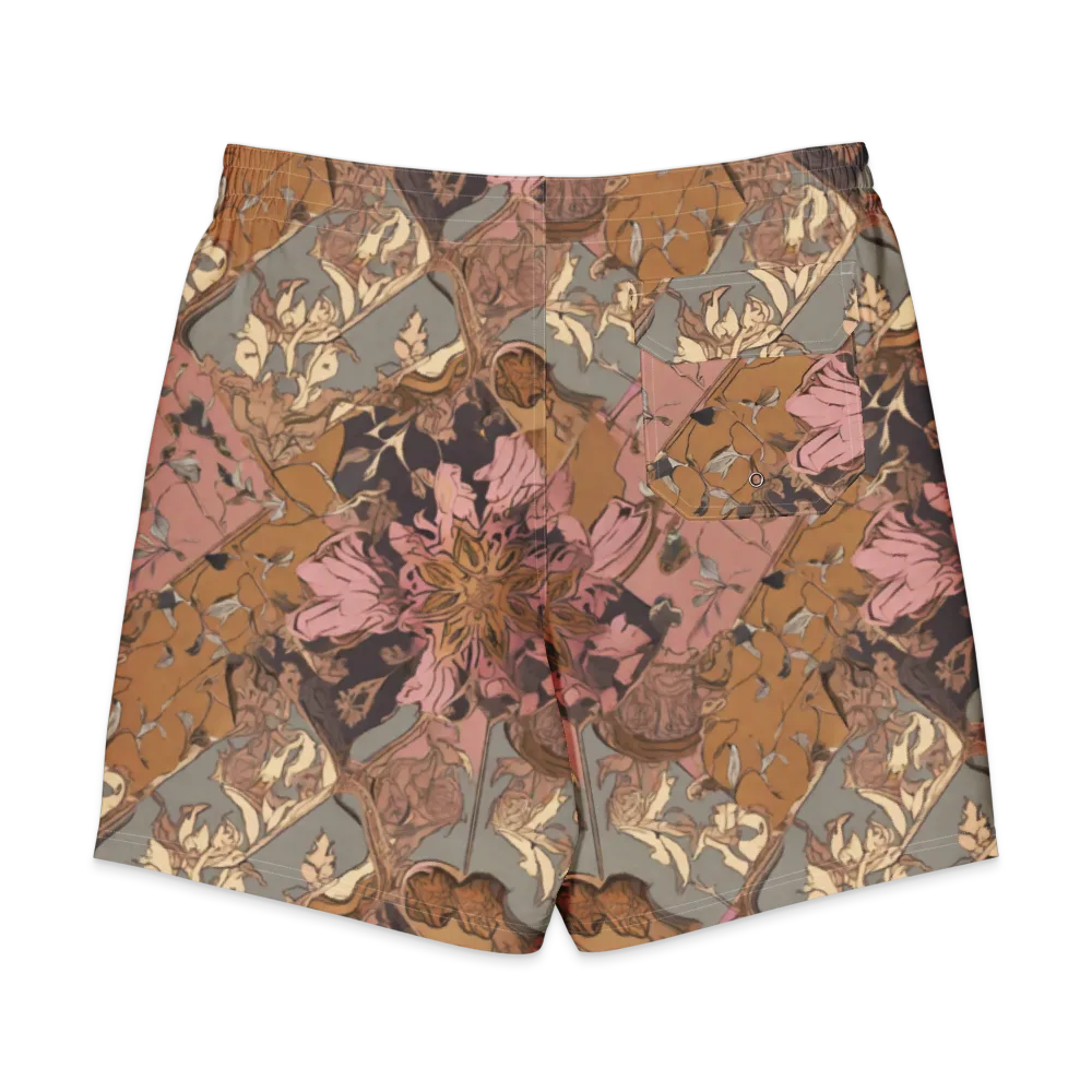 Blush Briar on Men's Board Shorts — Back