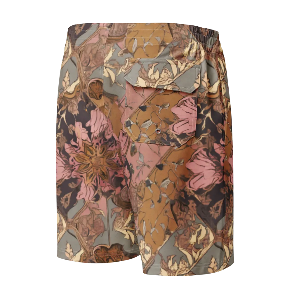 Blush Briar on Men's Board Shorts — Back