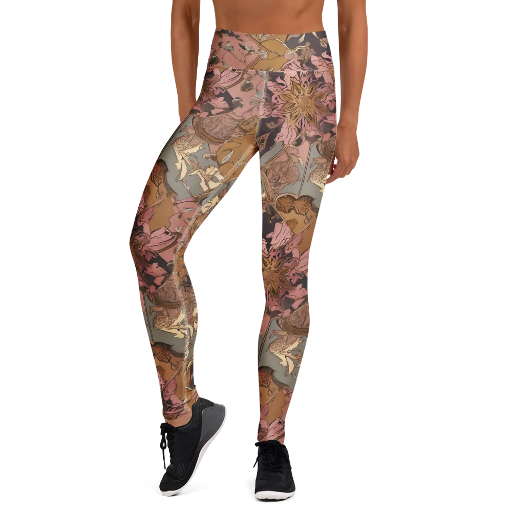 Blush Briar on Yoga Leggings — Front