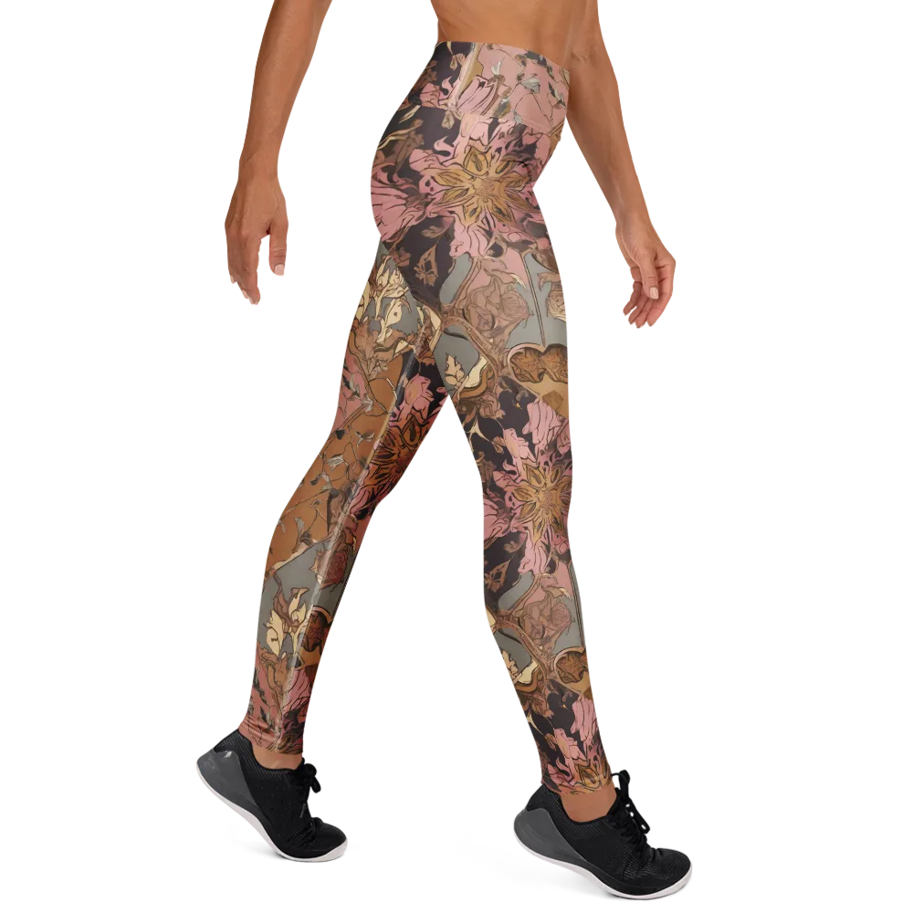 Blush Briar on Yoga Leggings — Right