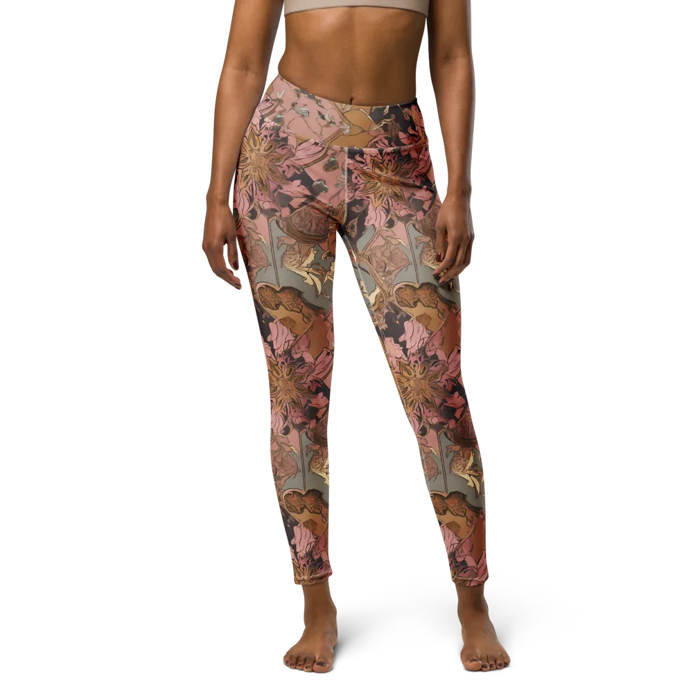Blush Briar on Yoga Leggings — Front