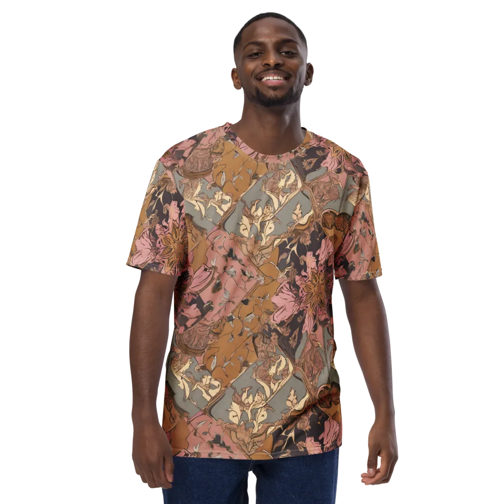 Blush Briar on Men's Crew Neck T-Shirt — Front