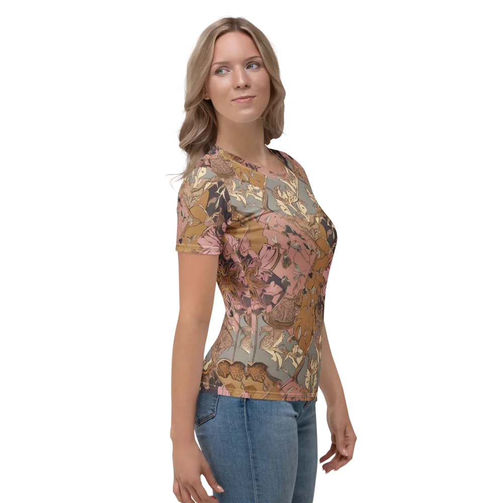 Blush Briar on Women's Crew Neck T-Shirt — Right