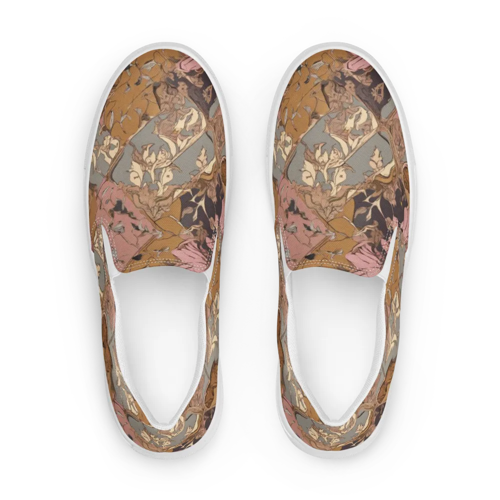 Blush Briar on Men's Slip-On Canvas Shoes — Front