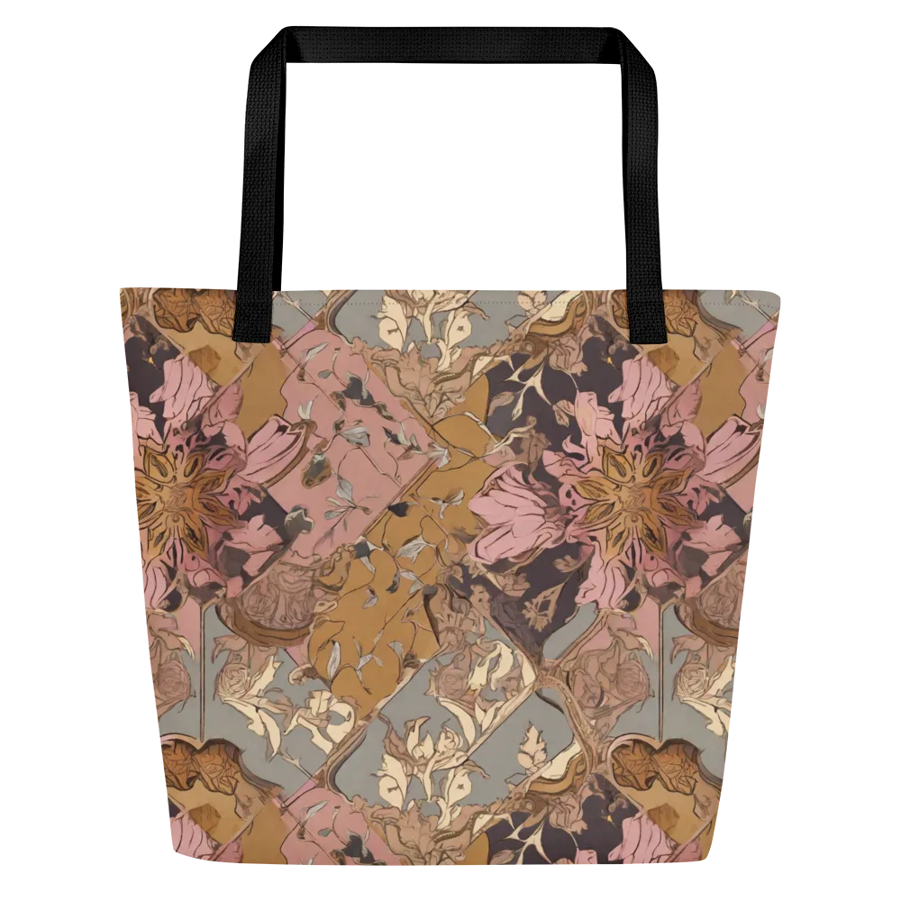 Blush Briar on Large Tote Bag W/ Pocket — Front