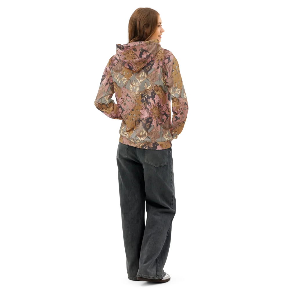 Blush Briar on Cotton Hoodie — Back