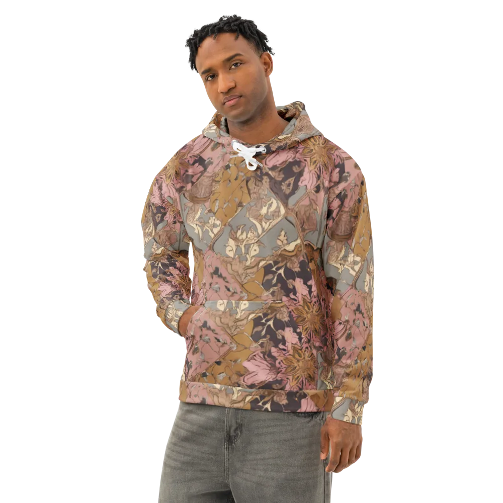 Blush Briar on Cotton Hoodie — Left Front