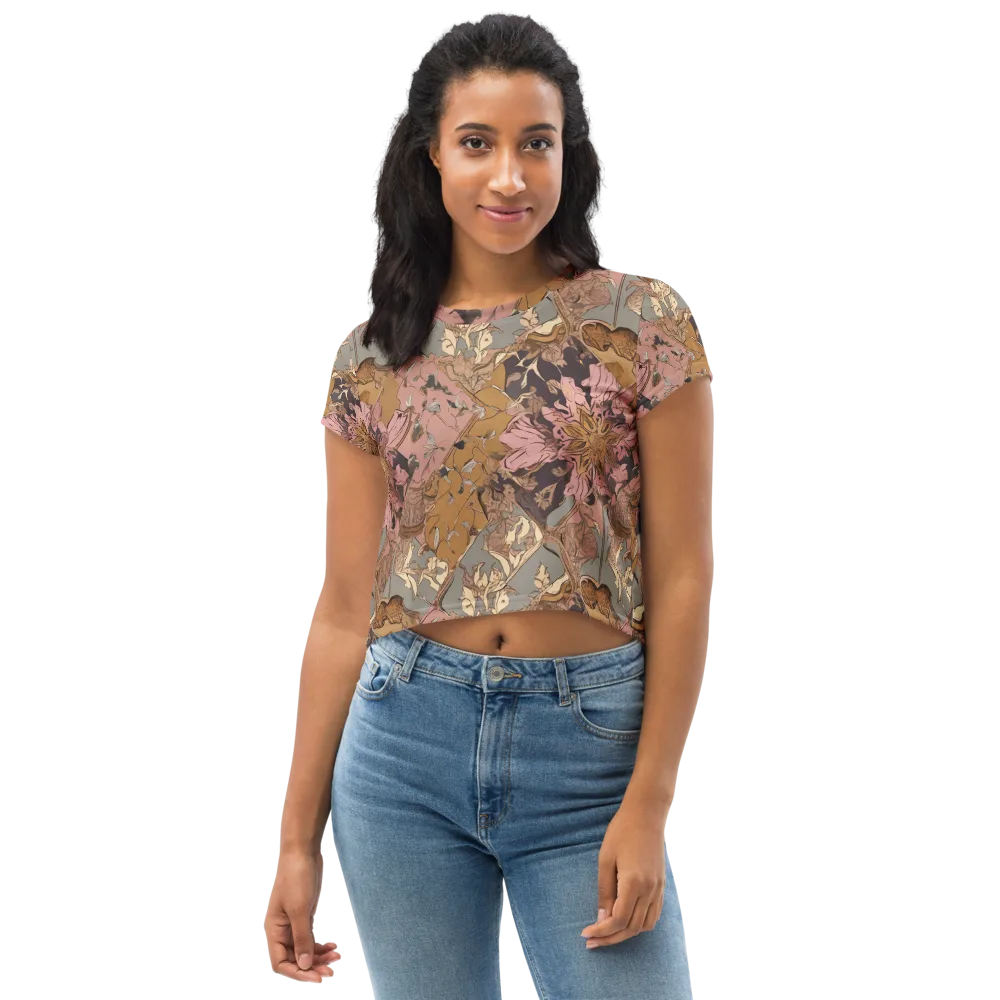 Blush Briar on Crop Tee — Front