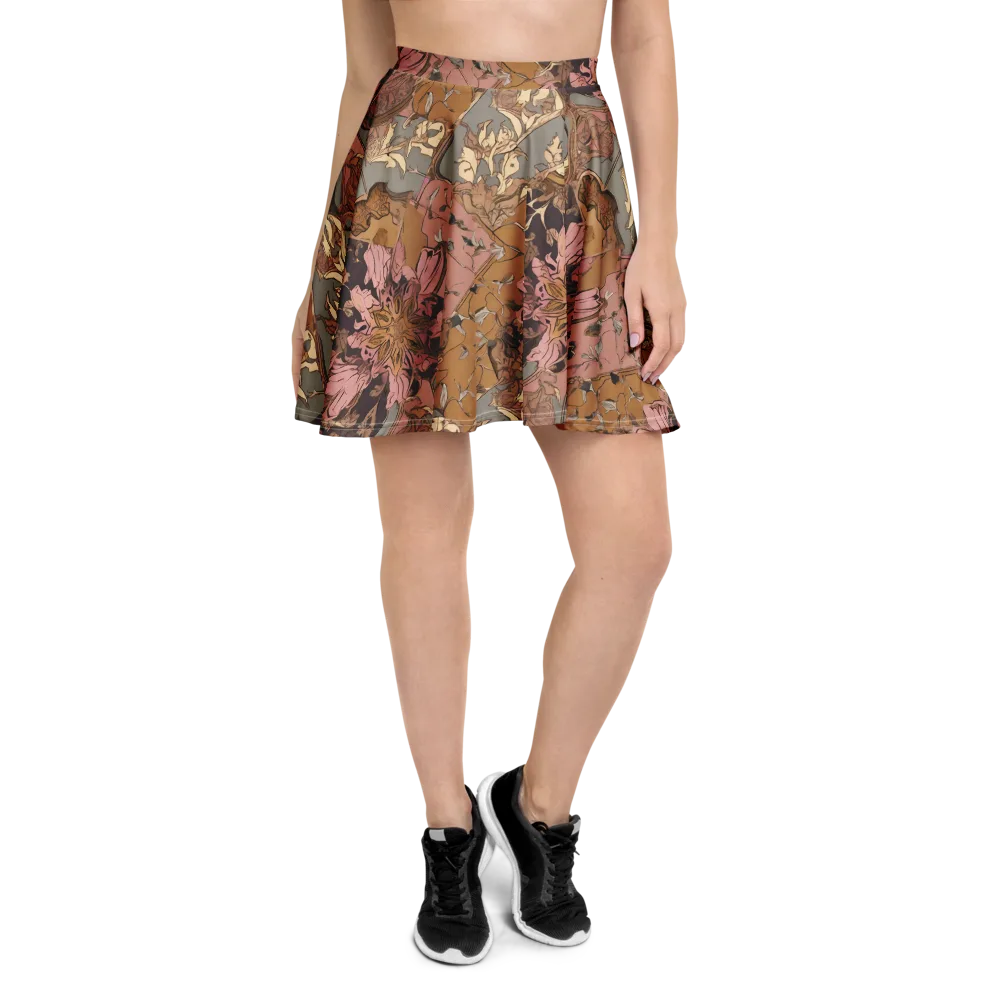 Blush Briar on Skater Skirt — Front