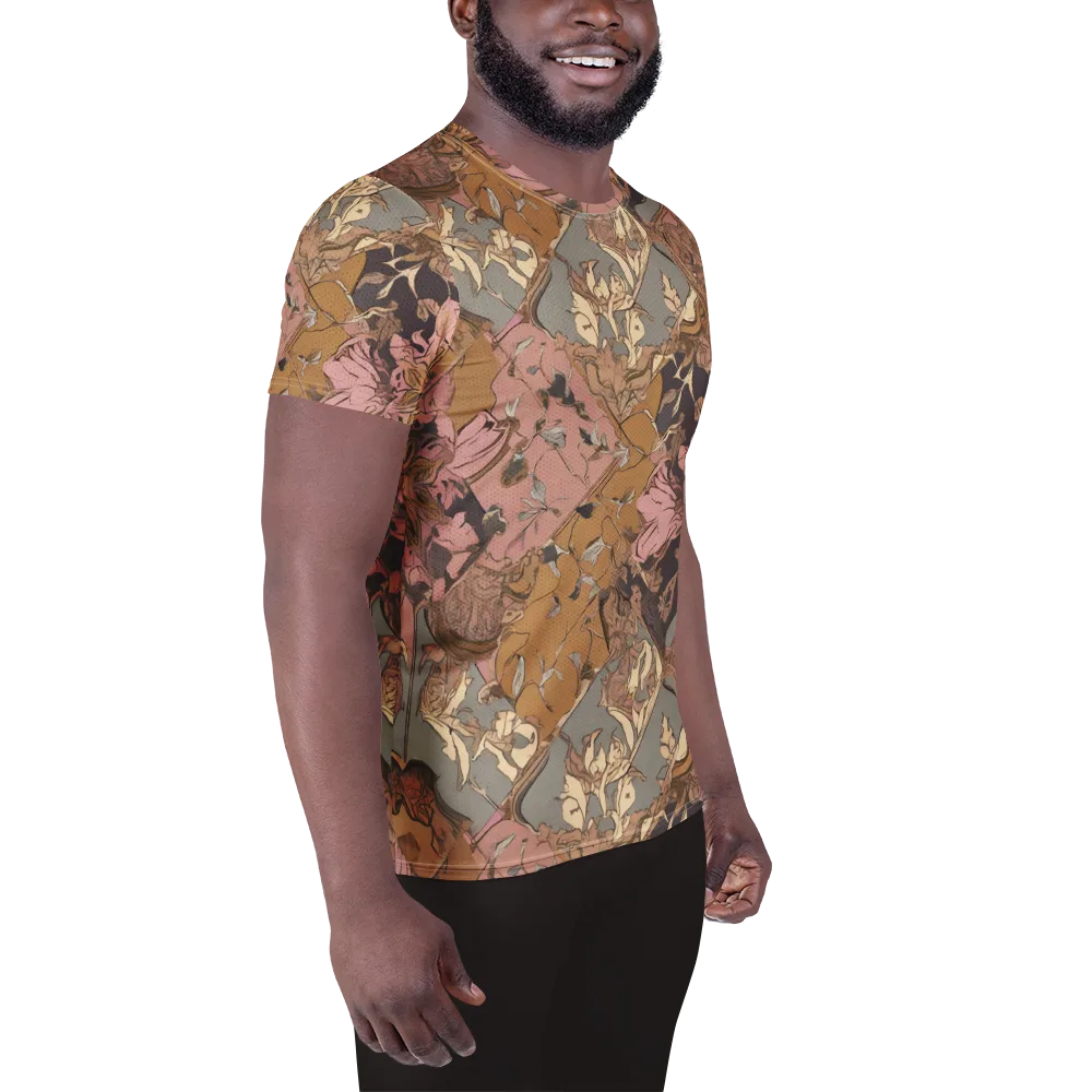 Blush Briar on Men's Athletic T-Shirt — Right