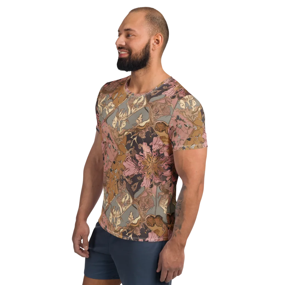 Blush Briar on Men's Athletic T-Shirt — Left