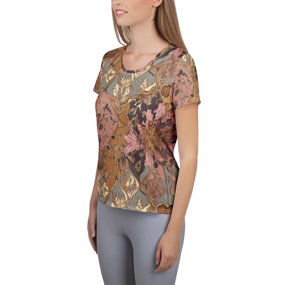 Blush Briar on Women's Athletic T-Shirt — Left