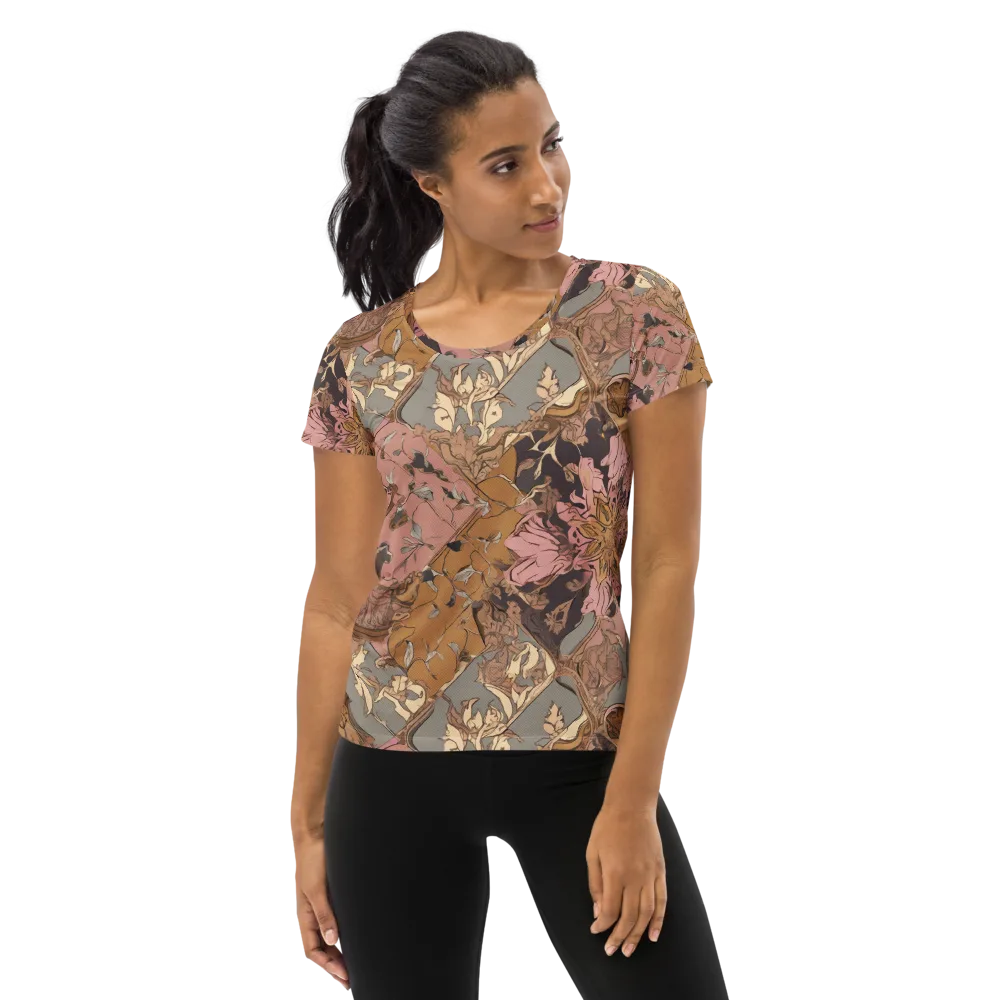 Blush Briar on Women's Athletic T-Shirt — Front