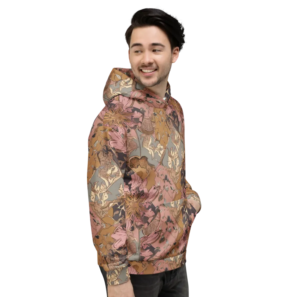 Blush Briar on Hoodie — Right