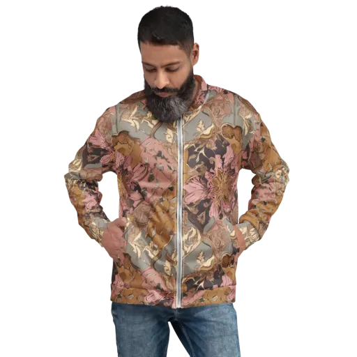 Blush Briar on a Bomber Jacket