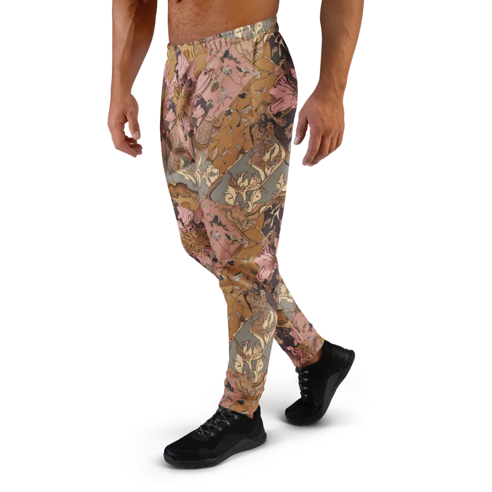 Blush Briar on Men's Joggers — Left