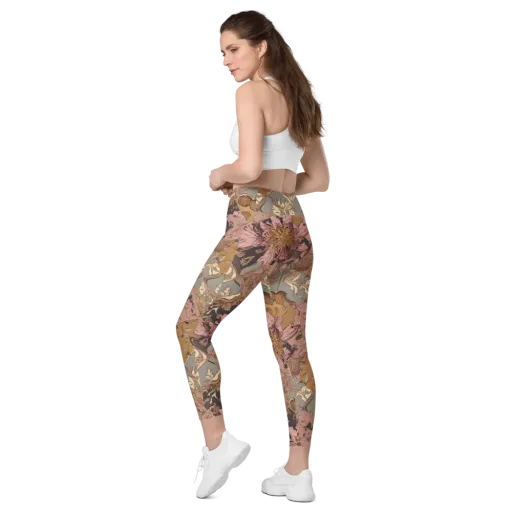 Blush Briar on a Leggings with Pockets
