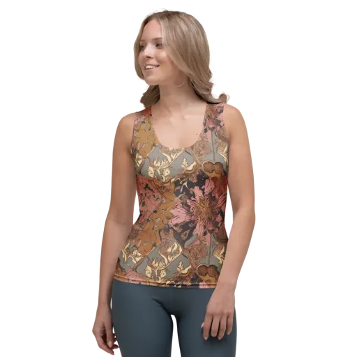 Blush Briar on a Women's Tank Top