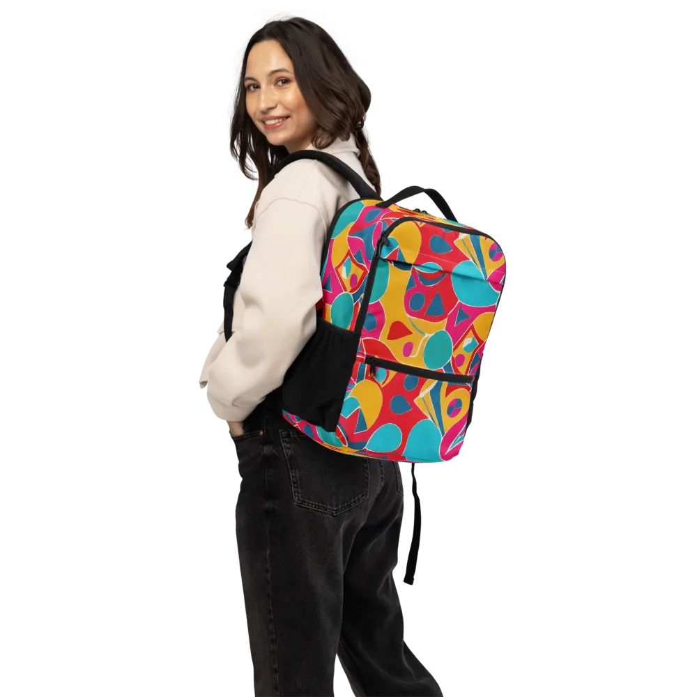Chromatic Jumble on Utility Backpack — Back