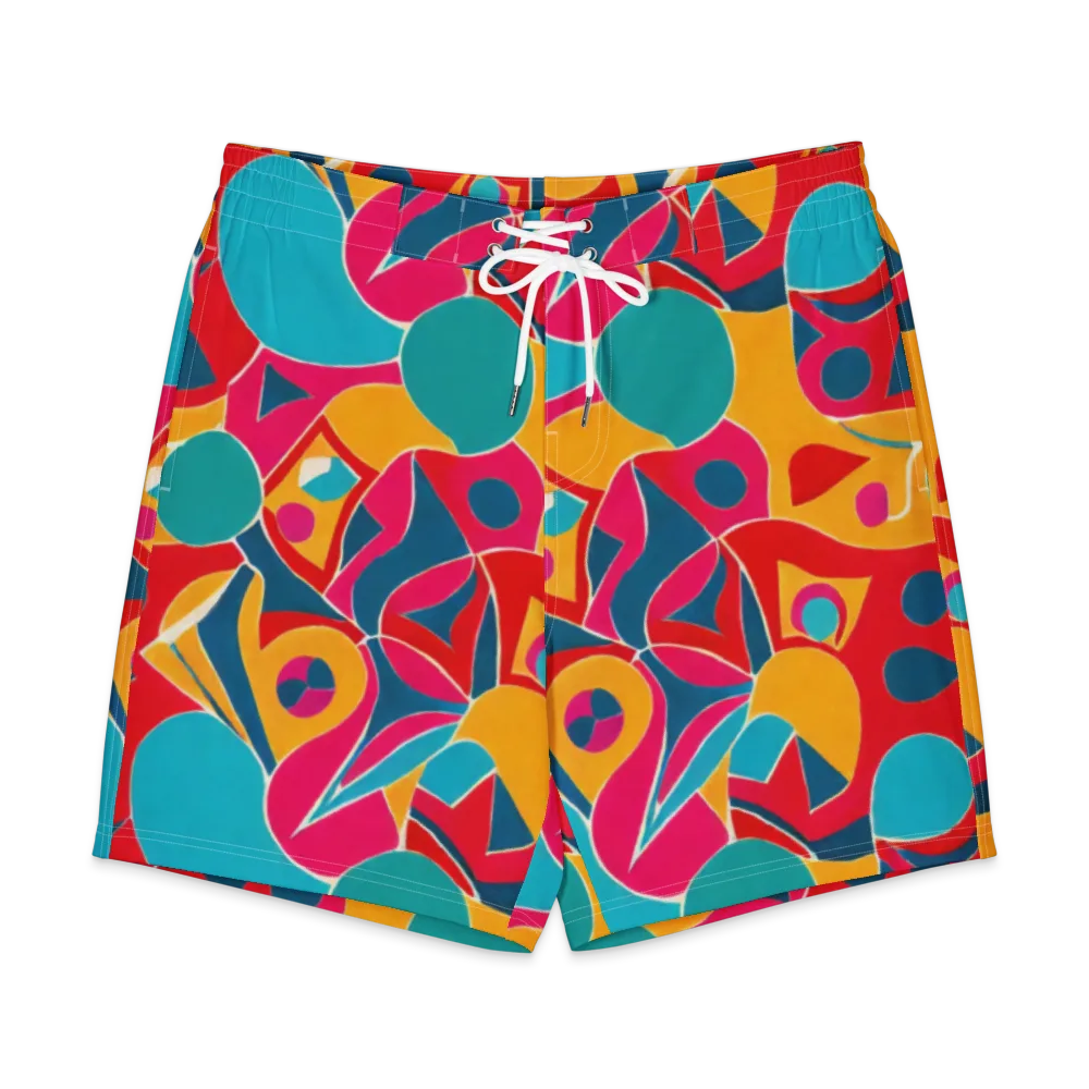 Chromatic Jumble on Men's Board Shorts — Front