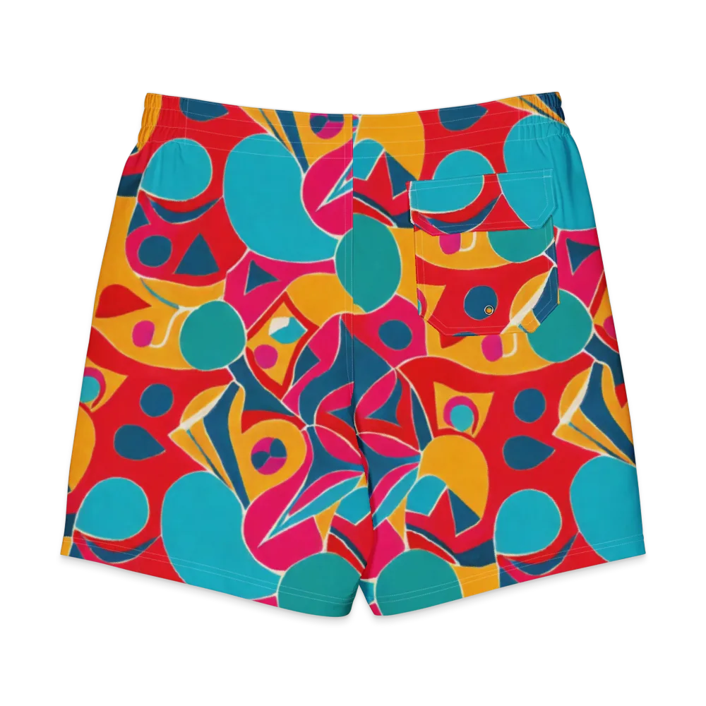 Chromatic Jumble on Men's Board Shorts — Back