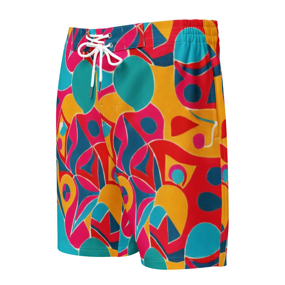Chromatic Jumble on Men's Board Shorts — Front
