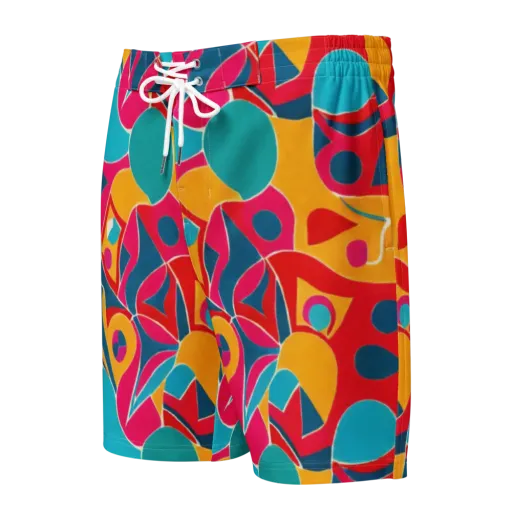 Chromatic Jumble on a Men's Board Shorts