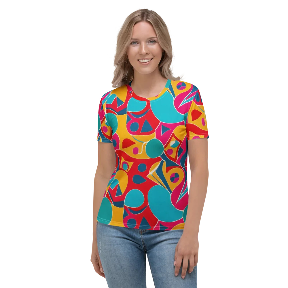 Chromatic Jumble on Women's Crew Neck T-Shirt — Front