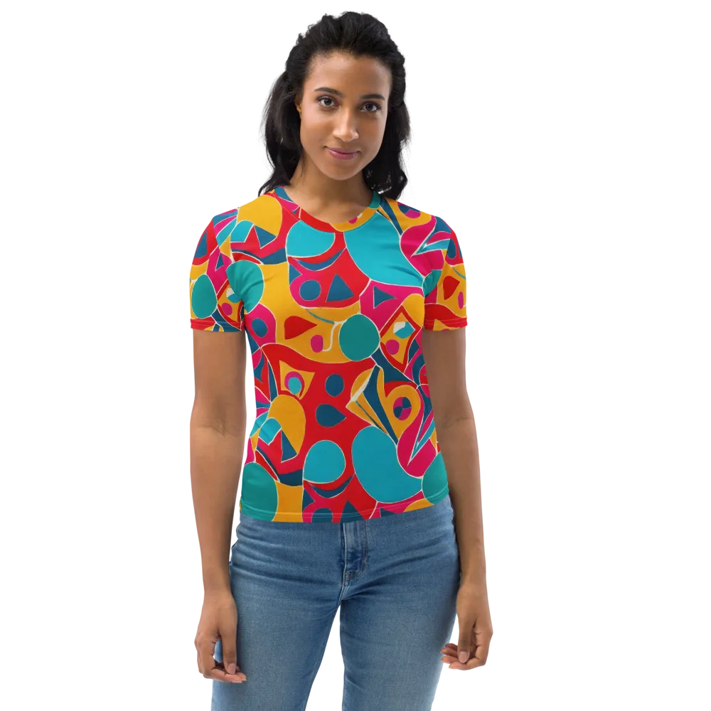 Chromatic Jumble on Women's Crew Neck T-Shirt — Front