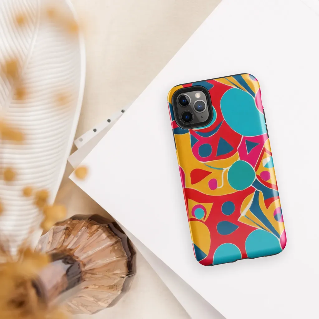 Chromatic Jumble on Tough Case for iPhone® — Front
