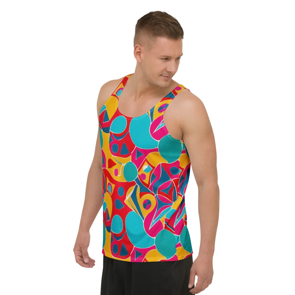 Chromatic Jumble on Men's Tank Top — Left Front