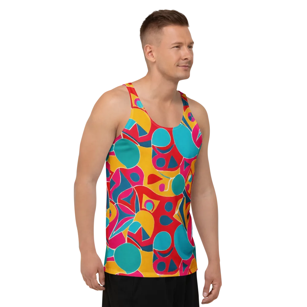 Chromatic Jumble on Men's Tank Top — Right Front