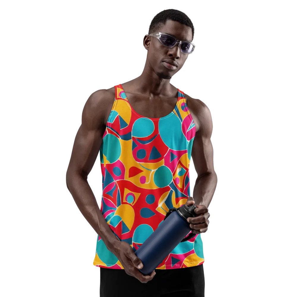 Chromatic Jumble on Men's Tank Top — Front