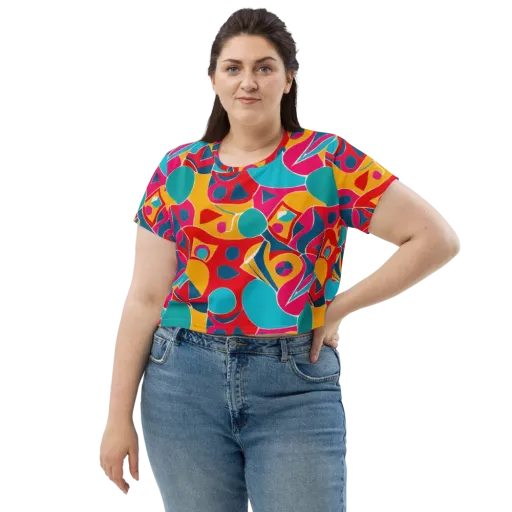 Chromatic Jumble on a Crop Tee