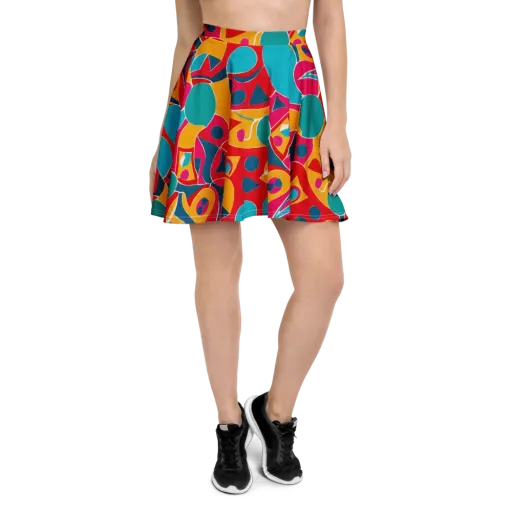 Chromatic Jumble on a Skater Skirt
