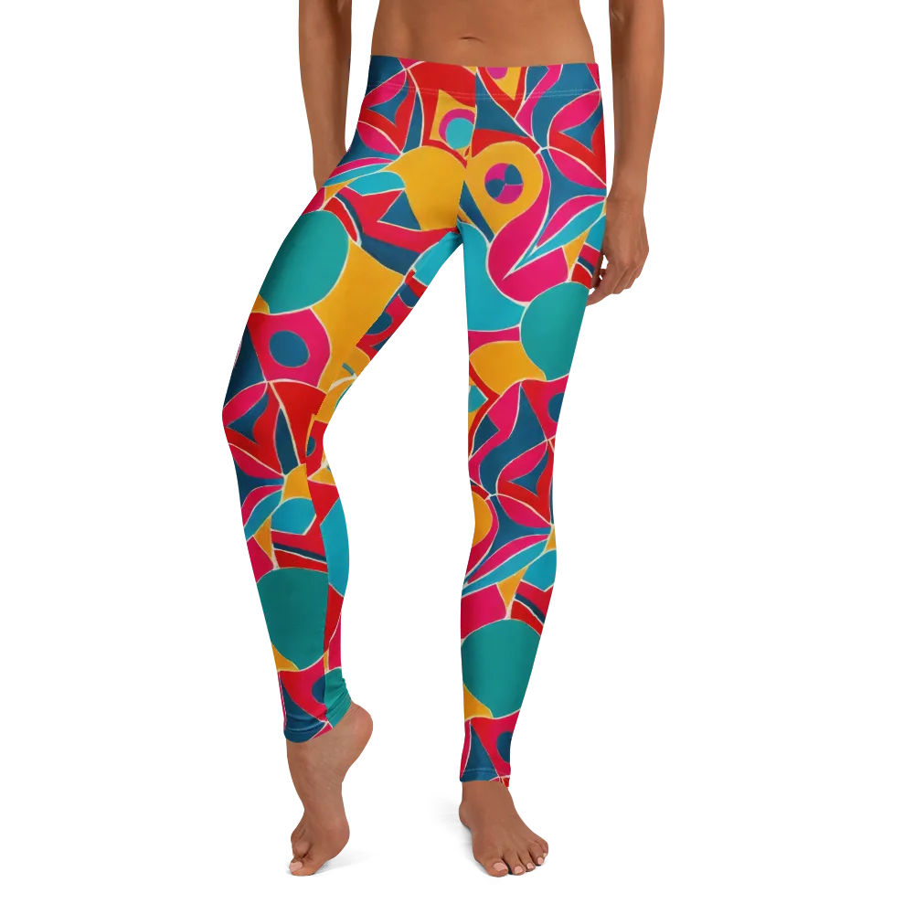 Chromatic Jumble on Leggings — Front