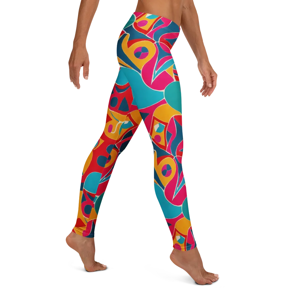 Chromatic Jumble on Leggings — Right