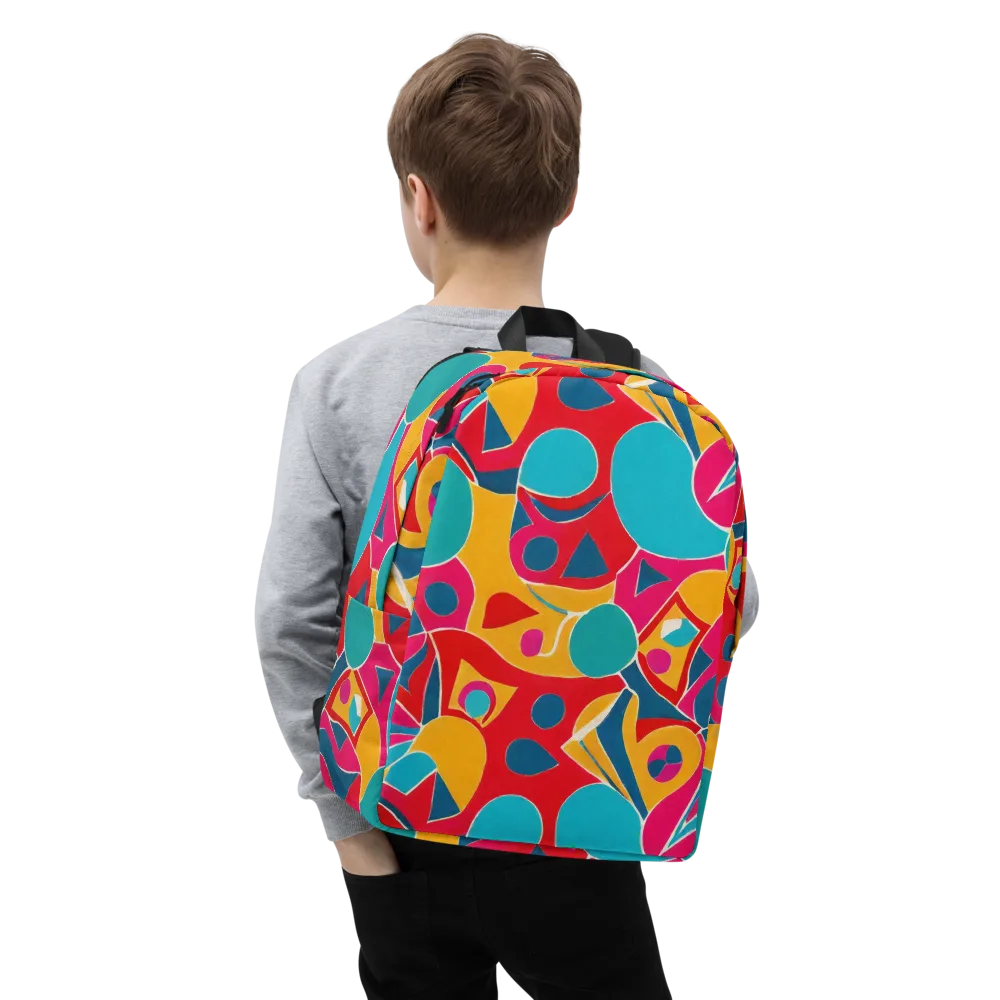 Chromatic Jumble on Minimalist Backpack — Zoomed-in