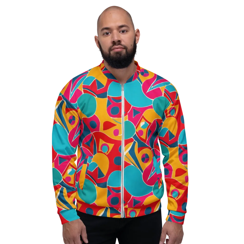 Chromatic Jumble on Bomber Jacket — Front