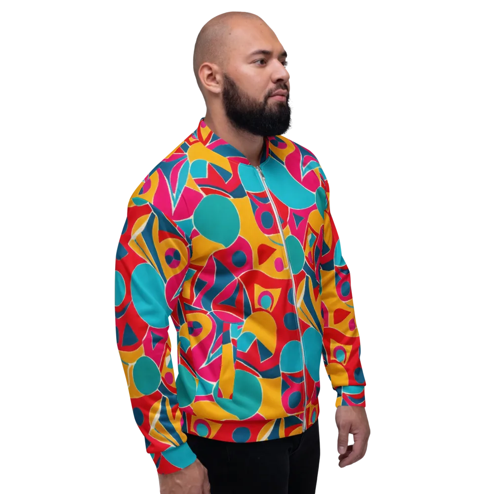 Chromatic Jumble on Bomber Jacket — Right
