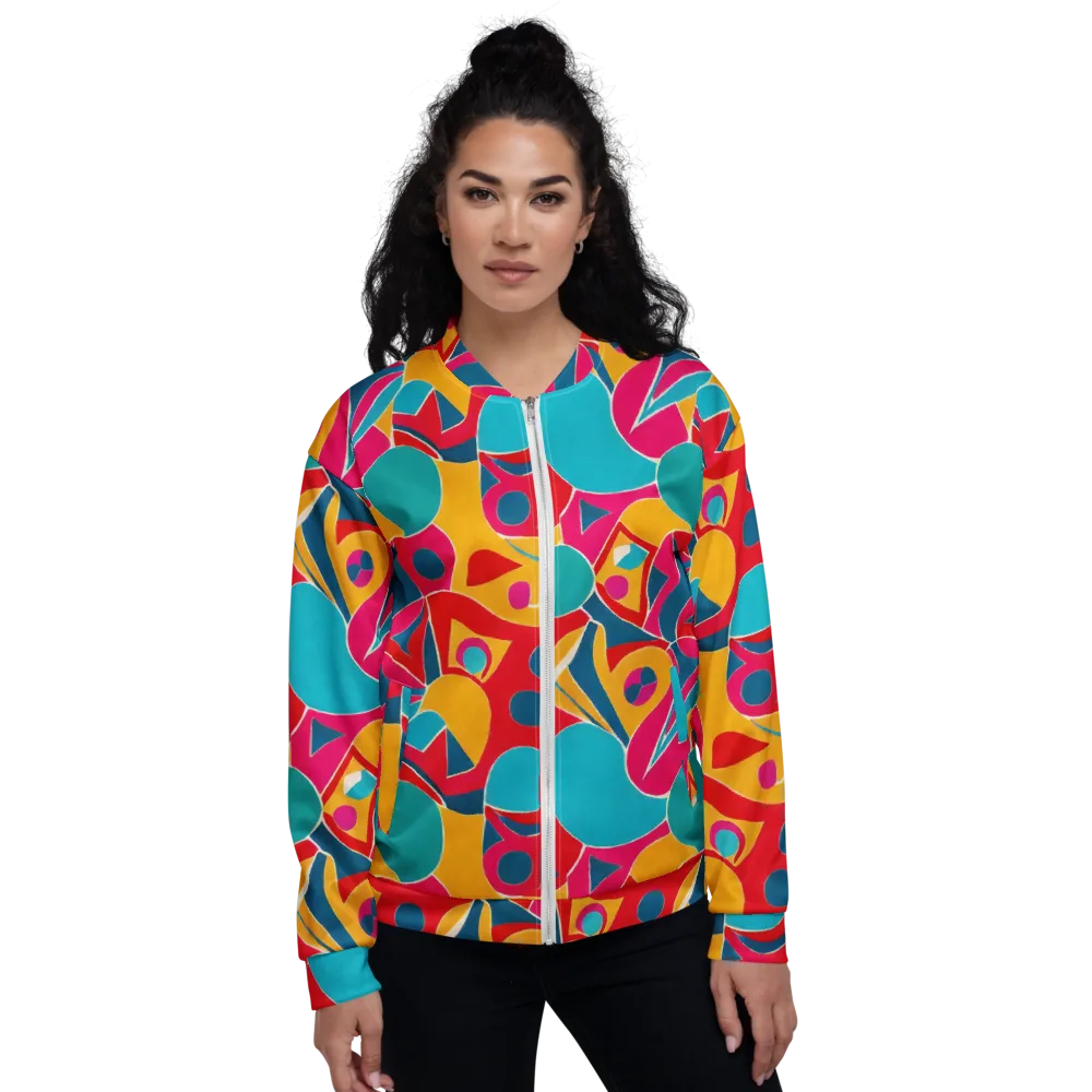 Chromatic Jumble on Bomber Jacket — Front