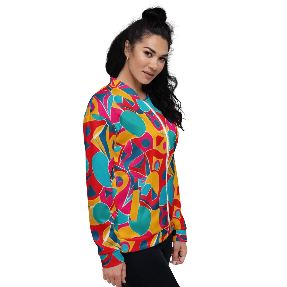 Chromatic Jumble on Bomber Jacket — Right