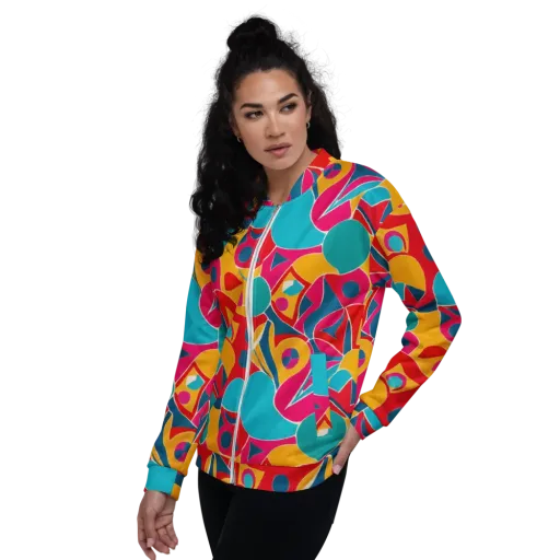 Chromatic Jumble on a Bomber Jacket