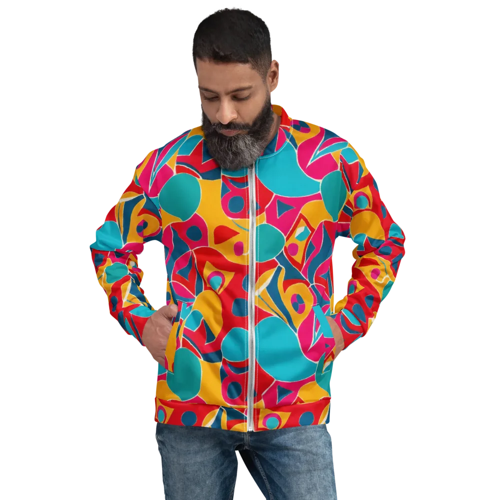Chromatic Jumble on Bomber Jacket — Front