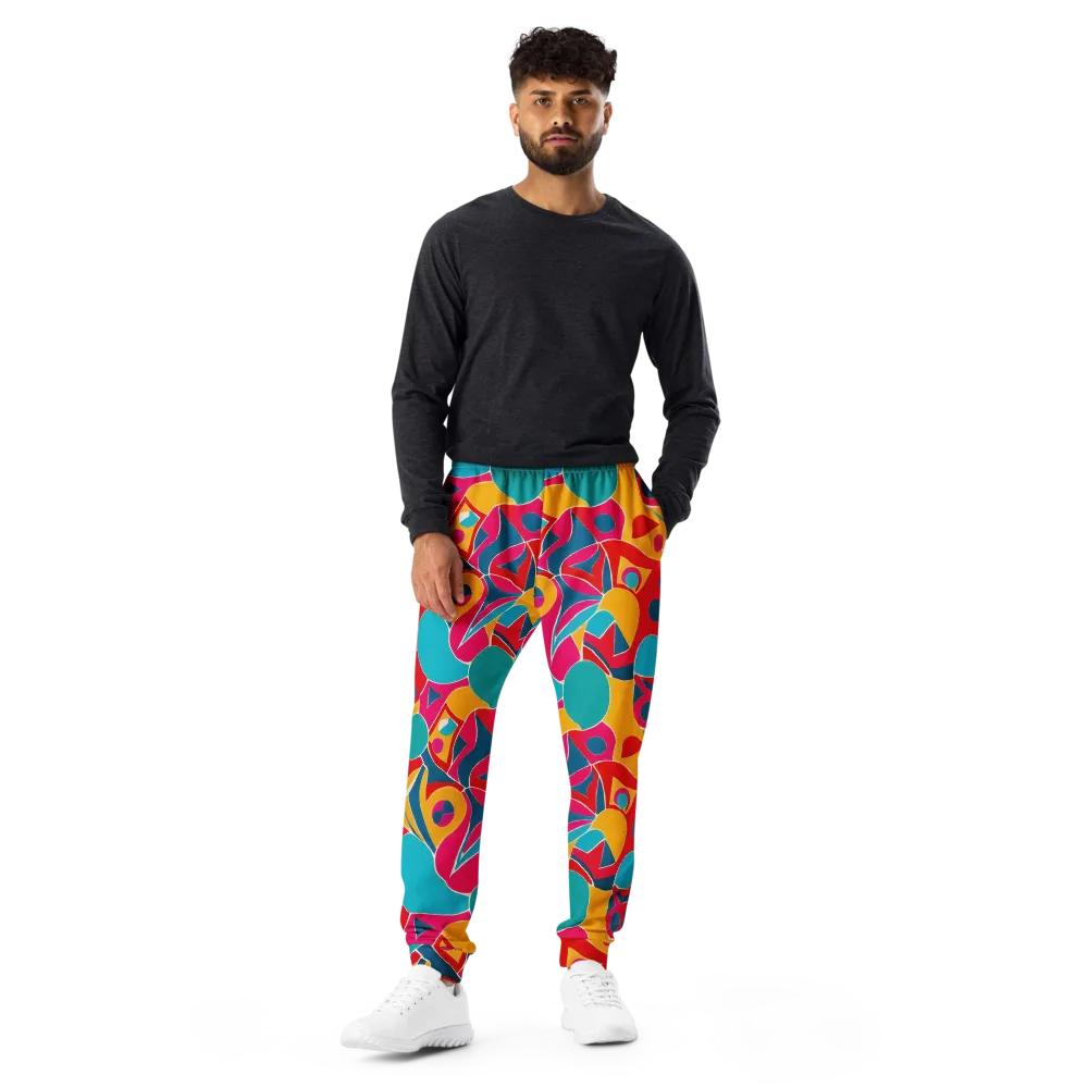 Chromatic Jumble on Men's Joggers — Front